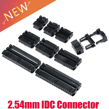 10 комплектов разъемов FC-6P, FC-8P, FC-10P, FC-14P, FC-16P-FC-40P IDC, 2x5-контактный, двухрядный, Шаг 2,54 мм, разъем IDC, 10-контактный кабельный разъем