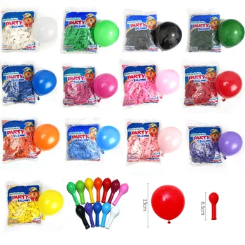100шт воздушных шаров на день рождения, 5-дюймовый Латексный Гелиевый шар, Утолщающий воздушный шар для вечеринки, Украшение для вечеринки по случаю Дня рождения, Детские свадебные воздушные шары
