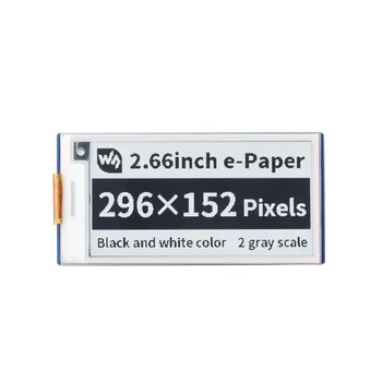 2,66-дюймовый модуль отображения электронной бумаги E-Ink для Raspberry Pi Pico, 296 × 152 пикселей, черно-белый/красный SPI-интерфейс