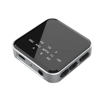 2 В 1 Hifi Bluetooth 5,2 Aptx HD Передатчик Приемник Bluetooth Аудио Адаптер Для Автомобильной ТВ Стереосистемы