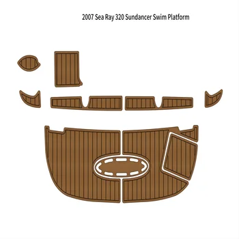 2007 Sea Ray 320 Sundancer, коврик для платформы для плавания, лодка, EVA-Пена, Тиковый коврик для пола