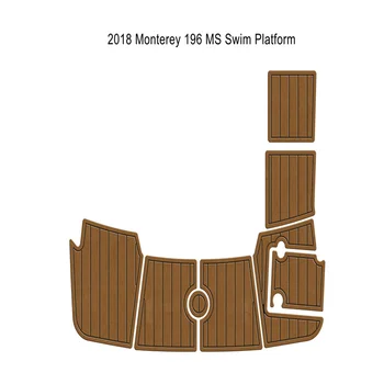 2018 Monterey 196 MS Swim Platfrom Подножка Лодка EVA Пена Палубный пол из искусственного тика