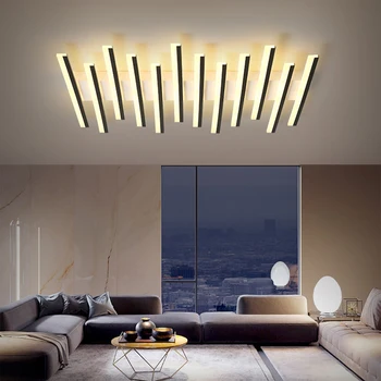 2023 Современная светодиодная люстра Потолочное освещение для гостиной с управлением потолочным освещением и дистанционным управлением