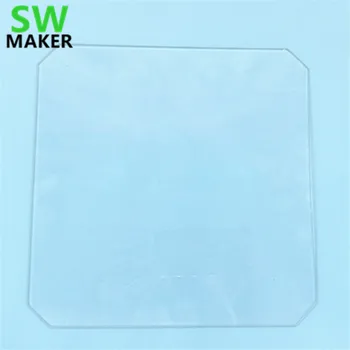 219x219x3 мм 220x220x4 мм Боросиликатная Стеклянная пластина с уголком для дубликатора Wanhao i3 Anet A8 MP Maker Select 3D принтер