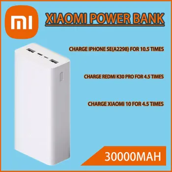 30000 мАч Xiaomi Power bank 3 PB3018ZM 3 USB Type C 18 Вт Быстрая Зарядка Портативный Mi Powerbank 30000 мАч Внешний Аккумулятор Повербанк