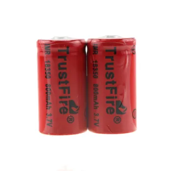 6 шт./лот TrustFire IMR 18350 3,7 В Литиевая аккумуляторная батарея 800 мАч Источник питания Батарейки для бытовой электроники