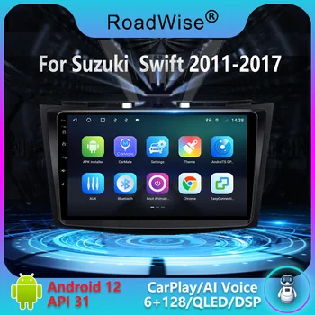 8 + 256 Android Автомагнитола Carplay Для Suzuki Swift 4 2011 2012 2013 2014 2015 2016 2017 Мультимедиа 4G Wifi GPS DVD 2 din Авторадио