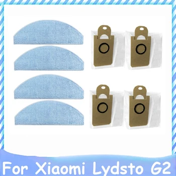 8 шт. Моющаяся швабра, тканевый мешок для пыли Для Xiaomi Lydsto G2, робот-пылесос, Сменные Аксессуары для бытовой уборки