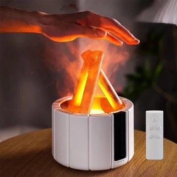 Bonfire USB Увлажнитель воздуха с дистанционным управлением, ароматический диффузор эфирного масла с пламенем для домашнего помещения, Ароматический диффузор Fogger