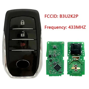 CN007305 Оригинальный 3-Кнопочный Смарт-ключ Для Toyota INNOVA Remote Fob AES Чип 433 МГц FCC ID B3U2K2P Keyless Go