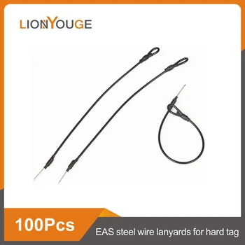 EAS стальные проволочные ремешки для жесткой бирки, витая многоволокнистая стальная проволока для сумки, защиты коробки 100 шт./лот
