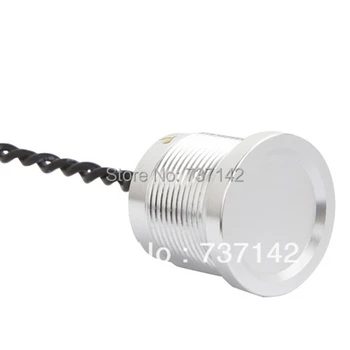 ELEWIND 19 мм металлический пьезо-кнопочный выключатель серебристого цвета из анодированного алюминия или нержавеющей стали (PS193Z10YNT1, Rohs, CE)