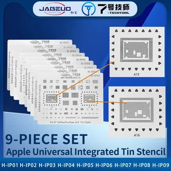 JABEUD H-IP01/IP02/IP03/IP04/IP05/IP06/IP07/IP08/IP09 Для Универсального встроенного жестяного трафарета Apple