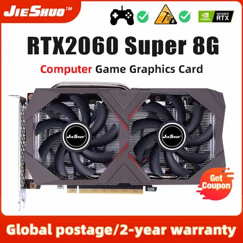JIESHUO RTX2060 super 8GB 256BIT компьютерная игровая графика PCI Express 3.0x16 Geforce RTX 2060 Игровая видеокарта super 8G rtx 2060s