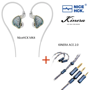 NiceHCK NX7 MK4 4BA + 2DD + PZT Проводные наушники-вкладыши HIFI IEMs Мониторные Наушники со Съемным 0,78 мм 2Pin 3,5/4,4 мм Штекерным кабелем