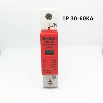 SPD 30-60KA 1P устройство защиты от перенапряжения, электрический сетевой фильтр для дома D ~ 385V AC