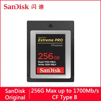 SanDisk Extreme Pro CFE Compact Flash CF Карта 128 ГБ 64 ГБ 256 ГБ 512 ГБ 1700 МБ Карта памяти CF Type B Флэш-карта Памяти для видео