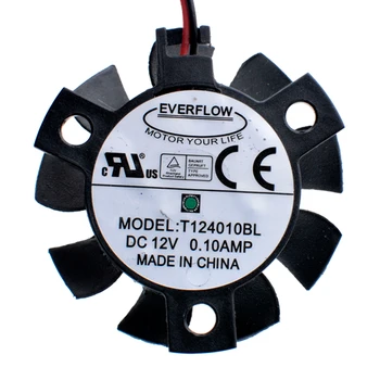 T124010BL диаметр 37 мм шаг отверстия 26 мм 12 В 0.10A вентилятор охлаждения радиатора маршрутизатора с двумя шариками