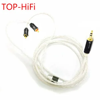TOP-HiFi Бесплатная доставка, 8 Ядер, 7N OCC, Посеребренный Кабель для обновления наушников для наушников UE Live UE6 Pro