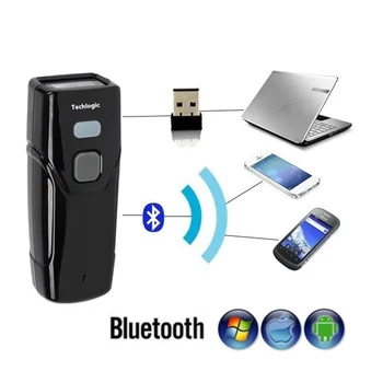Techlogic 1D 2D Мини Bluetooth сканер CCD Беспроводной USB Проводной штрих-код Портативный Карманный считыватель штрих-кодов для Windows IOS Android