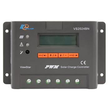 VS2024BN 12v/24v 20A PWM, дешевый Контроллер заряда на солнечной батарее для домашнего использования