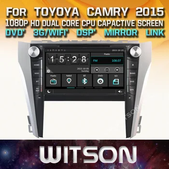 WITSON автомобильный аудио GPS DVD для TOYOYA CAMRY 2015 с емкостным экраном 1080P DSP WiFi/3G/DVR (опционально) + хорошая цена