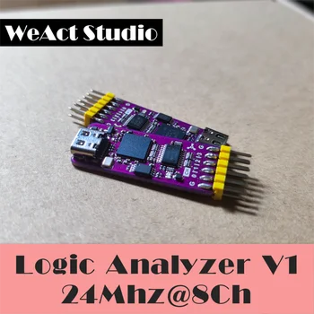 Weaact USB Logic Analyzer DLA Mini 24 МГц 8-канальный инструмент аппаратной отладки 5V MCU ARM FPGA Debugger