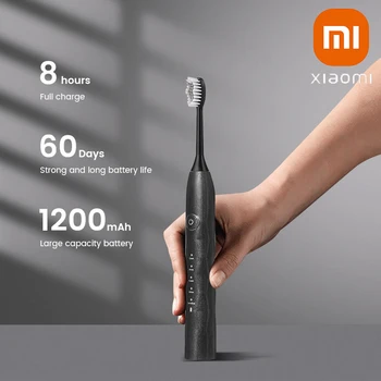 Xiaomi Новая Электрическая Зубная щетка Вращающаяся Для чистки зубов Щетка для взрослых T007 Электрическая Зубная щетка с 2 дополнительными сменными головками