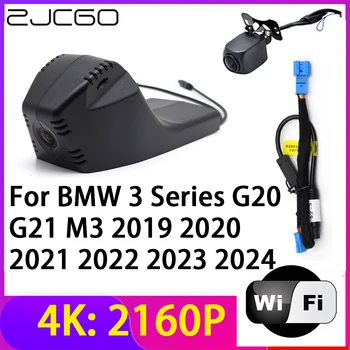 ZJCGO 4K 2160P Видеорегистратор Автомобильный Видеорегистратор Камера Рекордер Wifi Ночного Видения для BMW 3 Серии G20 G21 M3 2019 2020 2021 2022 2023 2024