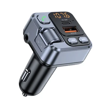 Автомобильный Bluetooth-плеер T16 PD30W, сверхбыстрая зарядка, громкая связь, автомобильный MP3 FM-передатчик