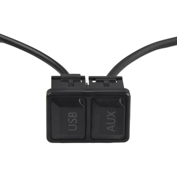 Автомобильный кабель AUX USB AUX Адаптер Автомобильные Аксессуары 3,4 *2,3 см Черный Удлинитель Пластиковый Универсальный С пылезащитным чехлом Авто