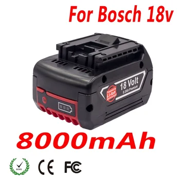 Аккумулятор для электроинструмента 18 В 8Ач Совместим с BAT609 610 618619 Подходит для оригинальных аккумуляторов Bosch Повышенной емкости и длительного срока службы