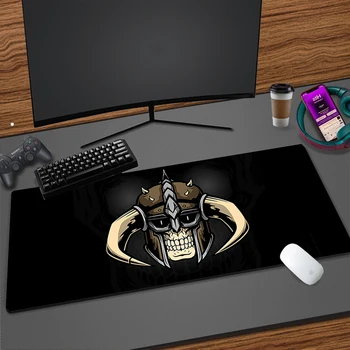 Аниме с изображением черепа, Большой HD Коврик для клавиатуры, Компьютерный Игровой Офисный Коврик для мыши, коврик для ноутбука, Натуральный каучук, противоскользящий офисный коврик для мыши, настольный коврик