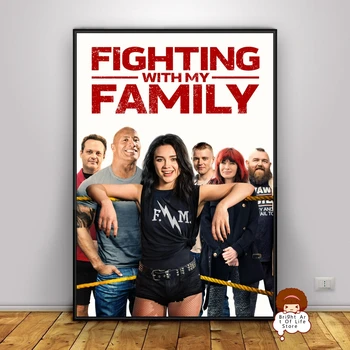 Борьба с моей семьей (2019) Обложка для постера фильма, фото, печать на холсте, настенное искусство, домашний декор (без рамы)