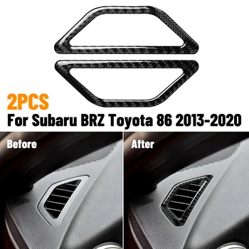 Вентиляционные крышки приборной панели салона Автомобиля Из Углеродного волокна, Автомобильные наклейки, износостойкость Для Subaru BRZ Toyota 86 2013-2020