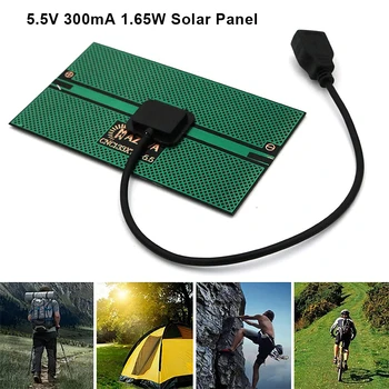 Высококачественная Солнечная панель 300 мА 1,65 Вт Power Bank USB Зарядное устройство для мобильного телефона Зарядная плата Кемпинг Скалолазание Альпинизм Путешествия