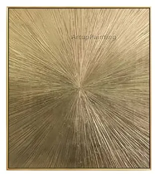 Геометрическая золотая лазерная живопись маслом, абстрактная живопись на холсте, акриловая текстура, настенные художественные картины для гостиной