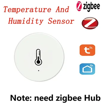 Датчик температуры и влажности Tuya ZigBee, умный дом, работает с Alexa Google Home, Tuya Smart App Control, Умная жизнь