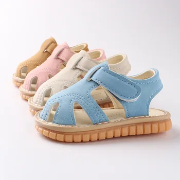 Детская обувь, мягкие первые ходунки, дышащие сандалии для новорожденных, нескользящие, для малышей, модные, для мальчиков и девочек, лето-весна