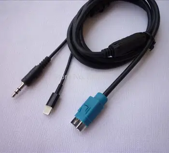 Для автомобиля Alpine KCE-236B Новый CD Aux аудио кабель для зарядки Mp3 вход для iPhone 5 6