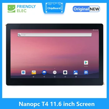 Дружественный Nanopc T4 с 11,6-дюймовым емкостным сенсорным дисплеем eDP K116E Поддерживает Android Ubuntu W500, 1920 * 1080P FHD