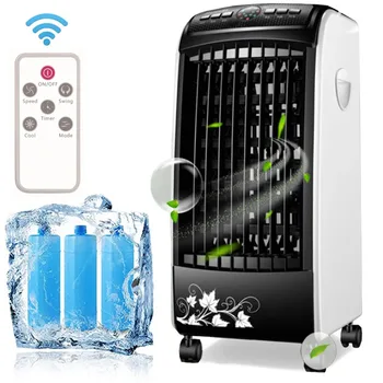 Испарительный портативный охладитель воздуха с 3 настройками вентилятора с охлаждением и увлажнителем