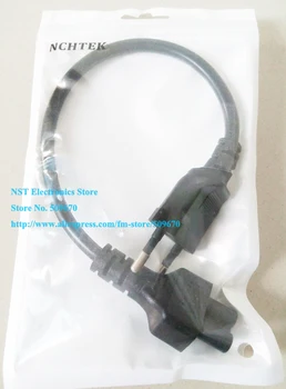 Кабель-адаптер Питания NCHTEK IEC, Европейский 2-контактный штекер IEC320 C5, Женский шнур Питания для ноутбука/Бесплатная доставка/3 шт.