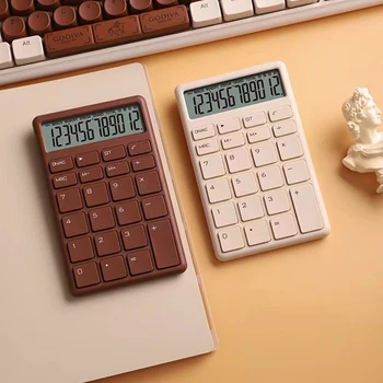 Калькулятор 12 Цифр Солнечный электронный калькулятор Двойной источник питания Калькулятор для домашнего Офиса Школьные Инструменты финансового учета