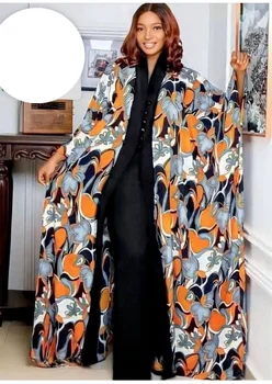 Комплект из 2 предметов, Женская одежда в африканском стиле, 2023, Дашики, африканские летние Шифоновые наряды, Длинные топы, Брючный костюм, Плюс Размер, вечернее платье для леди