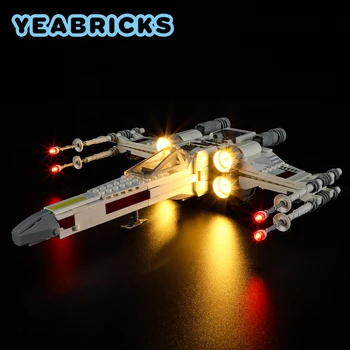 Комплект светодиодных ламп YEBRICKS для 75301 X-Wing Fighter, набор строительных блоков (не включает модель), кирпичные игрушки для детей