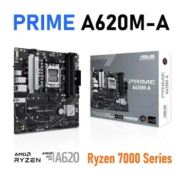Материнская плата Asus PRIME A620M-A AM5 Поддерживает процессор Ryzen серии 7000 с разъемом AM5 128 ГБ оперативной памяти M.2 DDR5 для настольных компьютеров AMD A620 Материнская плата AM5