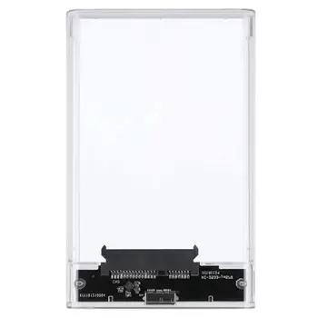 Мобильный Футляр для жесткого диска Прозрачный Футляр Для жесткого диска 2,5 Корпус для жесткого диска Портативный Прозрачный Футляр Для жесткого диска 2,5 дюймов 7 мм/9,5 мм HDD SSD