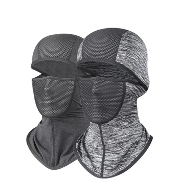 Модная Ледяная тканевая Велосипедная маска для лица, защита от пота, Дышащая кепка, солнцезащитный козырек от ультрафиолета, головной убор для верховой езды, балаклава