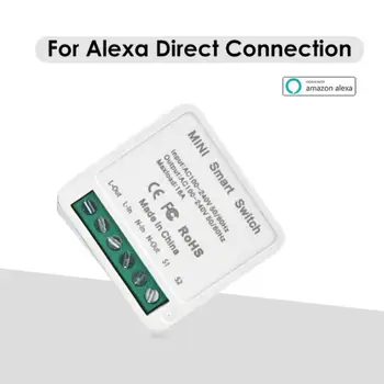 Модуль Bluetooth Mesh Smart Switch Для DIY 16A AC 100-240 В 50/60 Гц Автоматизация Умного дома Для Прямого подключения Alexa